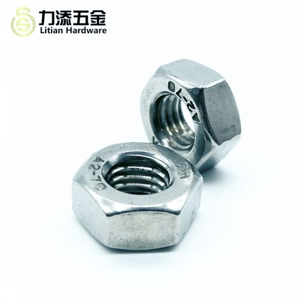 Ti Nature Hex Nut 8mm Stainless Steel Nuts For Machine DIN 934