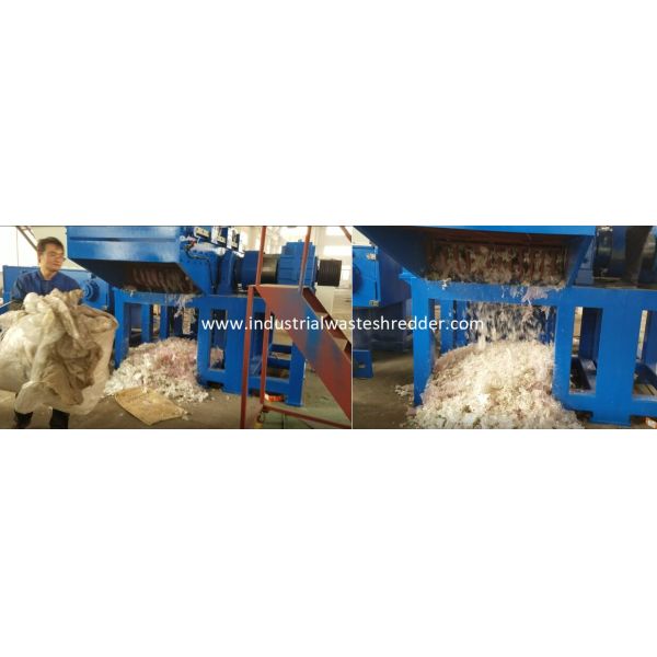 XRM 1000 Plastic Films Shredder,PP PE HDPE Films Shredder,55KW Motor,Shredding Chamber size 1000*1000 mm