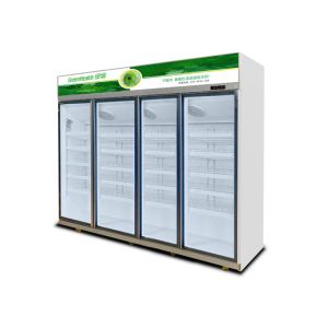 Customization Low E Glass Upright Commercial Beverage Cooler Rapid Cooling