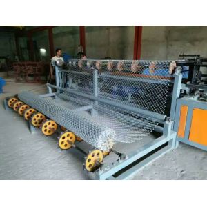 2 Width double wire feeding Full Automatic PLC Chain Link Fence Machine