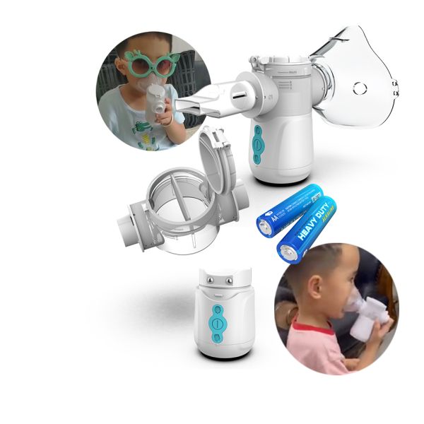Kids Portable Medical Ultrasonic Nebulizer Mini Cold Cough Nasal Aspirator Machine