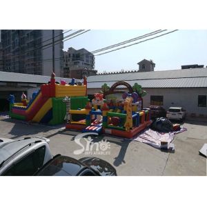 Outdoor Commercial Kids Funny Inflatable Amusement Park In Playground
