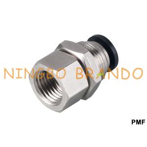 PMF Series Straight Pneumatic Tube Fittings Quick Connecting