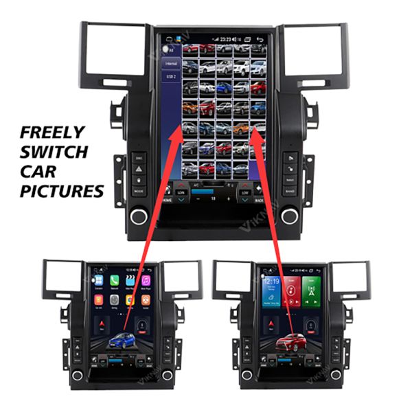 Viknav Car Radio For Range Rover Sport L320 (2005-2009) 12.1 Inch Android Auto Radio Vertical Screen Multimedia Player