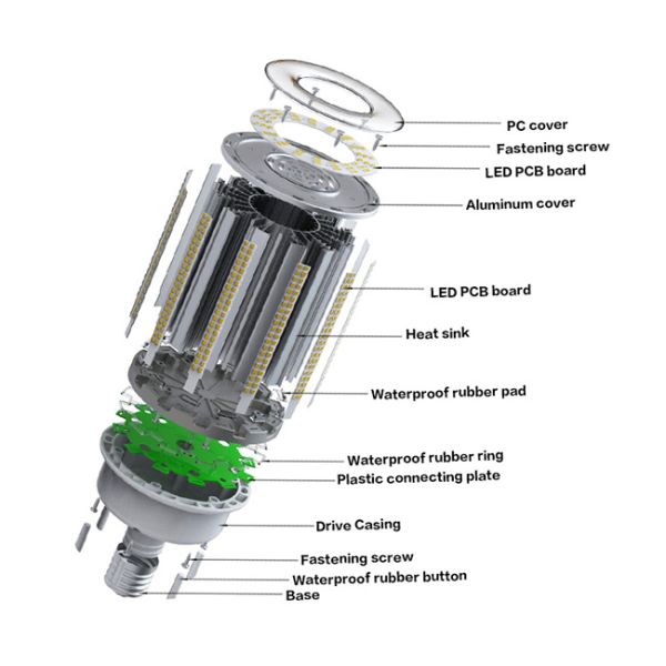 100W E40 Corn LED Lights 3000k - 6500k Energy Saving High Power