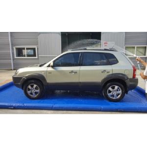 Flexible Blue Car Wash Mats Water Containment Printing Double - Tripple Stitch