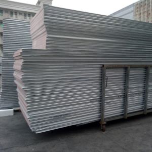 light weight fireproof 50mm TPS sandwich panel with grey white surface for