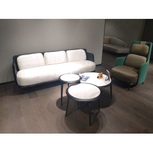 Modern 3 Round Marble Coffee Table Set