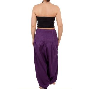 Purple Summer Women Jumpsuits And Rompers , Eco-Friendly Trousers