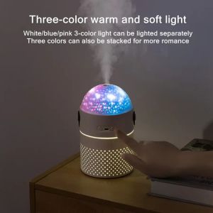 Galaxy Projection Light Air Humidifier 500ML Two Mode Intelligent Rechargeable