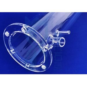 Quality Fused Silica Quartz Glass Flange Ring Sio2 Translucent Frosted for sale