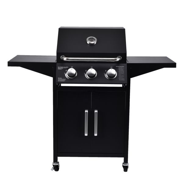 Buy Outdoor BBQ Stove High Temperature Gas Grill with Wheels 63.5*61.5*51.5cm Smokeless at wholesale prices