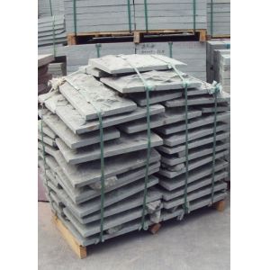 Rural Roads Polished Granite Floor Tiles , Sawn Flamed Turquoise Granite