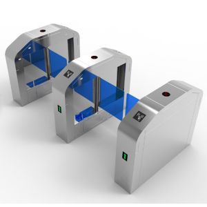RFID Interface Swing Automatic Turnstiles Stainless Steel Security Access