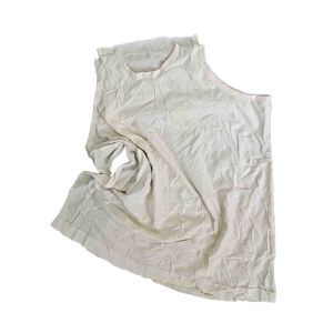 100% Cotton 30cm 55Cm 20kg/Bale White T Shirt Rags