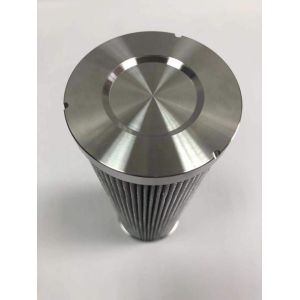 High Filtration Reusable Sliver 1.7mm thick Pleated Stainless Steel Filter