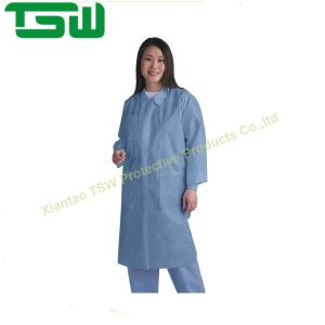 Alcohol Resistant PP SMS Disposable Lab Coats