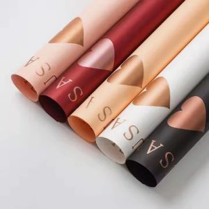 50g Love Bronzing Waterproof Tissue Paper for Custom Bouquet Wrapping and