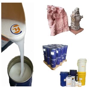 RTV-2 Liquid Tin Silicone Rubber For Artificial Stones Making White Color