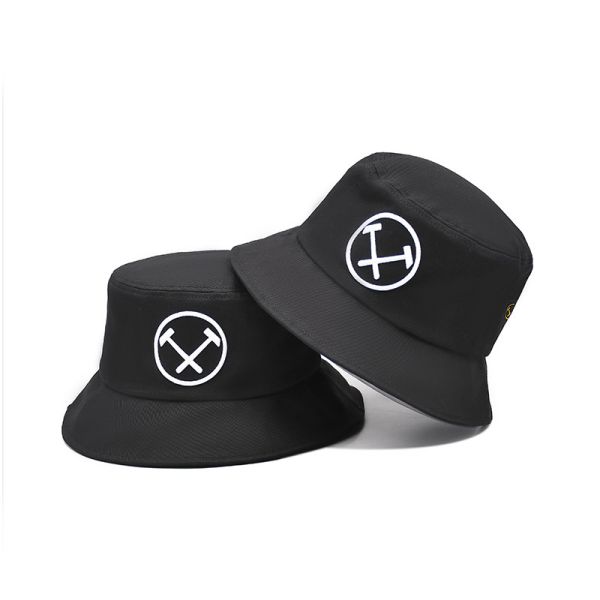Adult 100% Cotton Reversible Bucket Hats With Custom Logo
