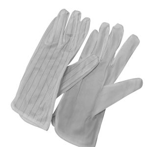 ESD Antistatic Stripe PU Palm Coated Gloves for Cleanroom