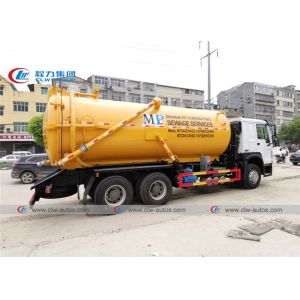 18000L Sinotruk HOWO Vacuum Suction Truck With Tipping System