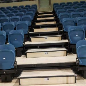 Rise Mounted Q235 Steel Telescopic Bleacher Seating 400kg/Square Meters