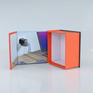 Low MOQ Magnetic Closure Charger Adapter Packaging Boxes Electronics Components