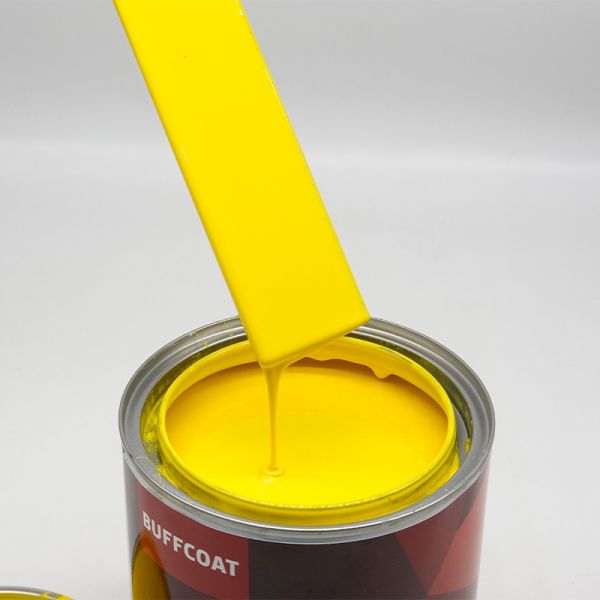 Yellow Car Refinish Paint Low Price Auto Base Color Coat Long Lasting 1K Paint