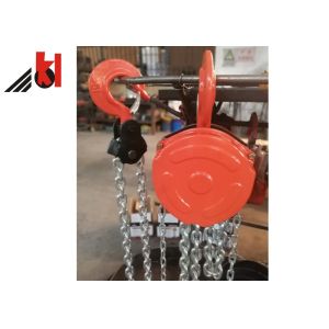 Quality 5000kgs Manual Chain Pulley Block With Chain Blackened Polishing for sale