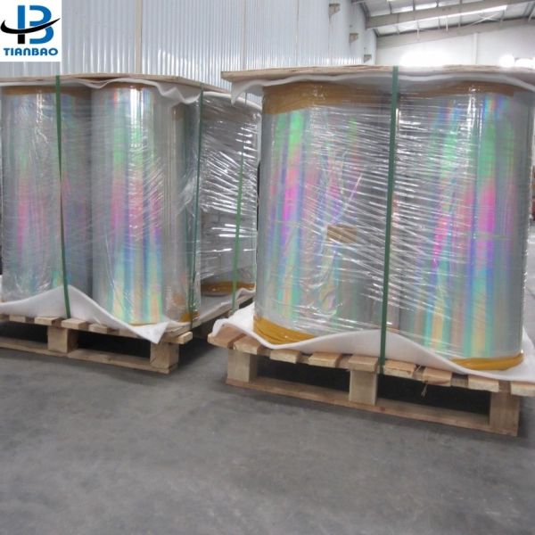 Buy BOPP Film Rolls Holographic Cold Lamination Film Moisture Proof Sample Freely Provided at wholesale prices