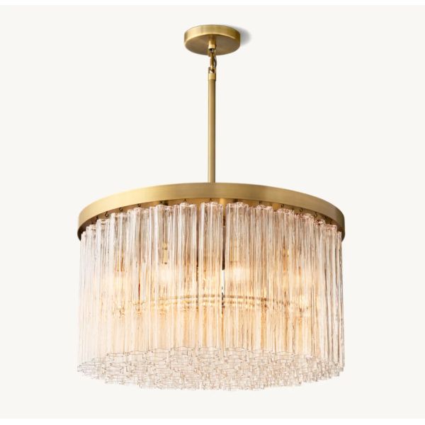 Buy 60 Watts Brass Ceiling Chandelier Linear Chandelier Dining Room at wholesale prices