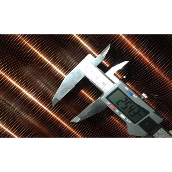 Buy Type L Tension Wrapped Finned Tubes With C12200 Copper Fins And Fins Densities 394 FPM at wholesale prices