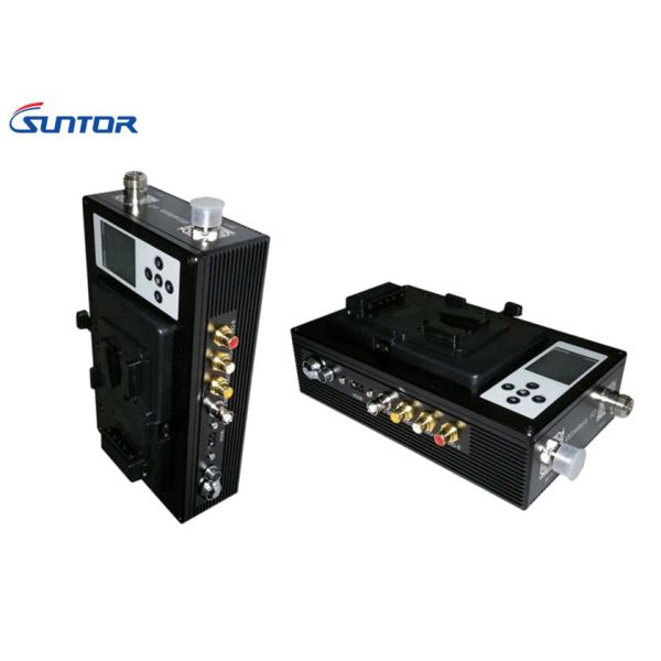 Professional Wireless COFDM Video Transmitter Large LCD Display , Manual AES