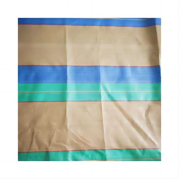 Woven PE Tarpaulin Stripes Waterproof Dust Proof Rainproof Sunlight Blocking