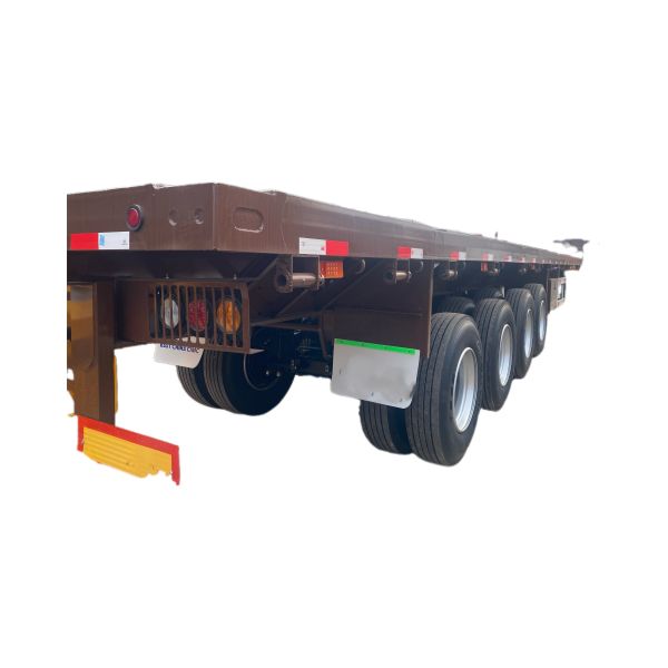 Max Payload 20001-25000 kg CIMC 4-Axle Flatbed Semi-Trailer for Truck Trailer
