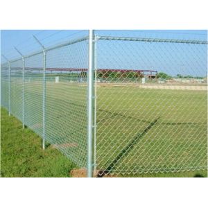 50 X 50mm Six Foot Chain Link Fence Diamond Hole Galvanized For Defining