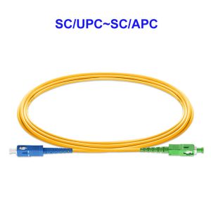 SC UPC SC APC Fiber Jumper Cable Single Core OM1/2 Gigabit