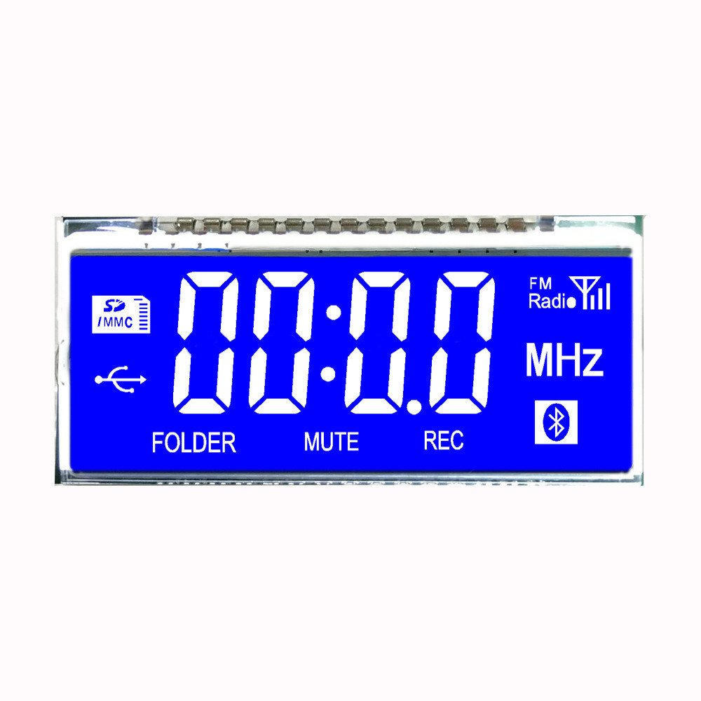 2.6inch FSTN LCD Segment Display Thermostat Black Background