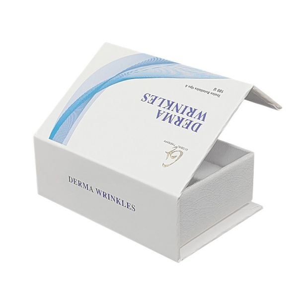 Custom Magnetic Flap Box for 10ml 100U Vial Eye Drop Medicine Glass Bottle