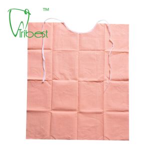 Disposable Dental Protective Wear , Waterproof Dental Patient Bibs With Tie
