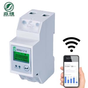 China 2P 60A Single Phase Din Rail Energy Meter Direct Wiring Single Phase Power Monitor on sale