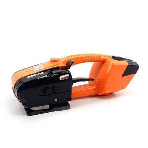 Portable Electric Baler Orange PET And PP Removable Battery