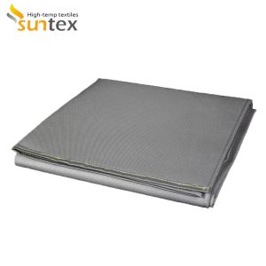 High Temperature Resistance Graphite Coated Fiberglass Cloth For Splash