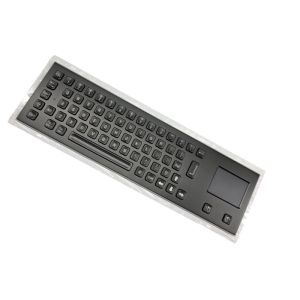 20mA Black Metal Keyboard 64 Keys Integrated Touchpad SS Electrophoretic