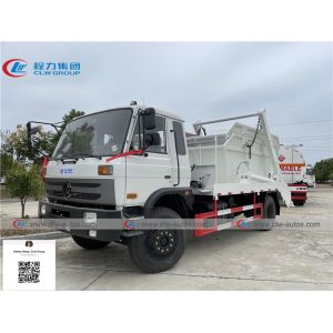 LHD RHD Dongfeng 4x2 4cbm Skip Loader Swing Arm Garbage Truck