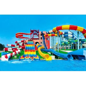 Water Park Aqua Play Professional Aquatic Fiberglass Slide