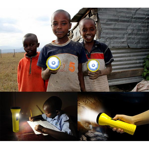 Rechargeable LED Emergency Flashlight , Solar Power LED Torch Flashlight