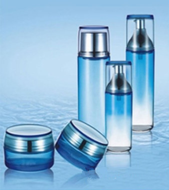 Preferred cream lotion glass bottle cylindrical cream lotion set bottle cosmetic