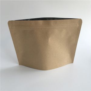 Aluminum Foil Brown Kraft Paper Stand Up Pouch Dried Food